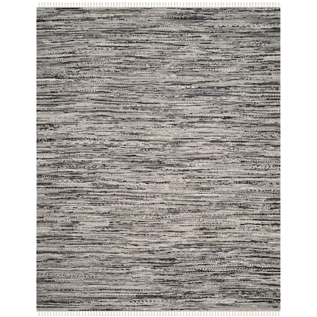 Safavieh Rag Rug Large Rectangle Area Rug, Grey - 8 X 10 Ft. RAR128A-8